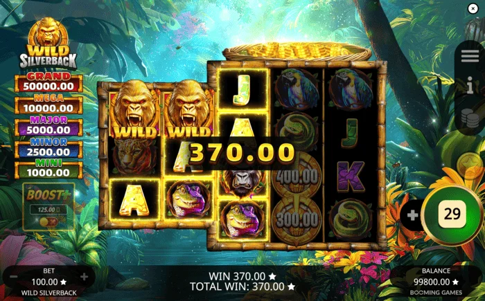 Wild Silverback – Basisgewinn durch Wild Wild Coin Connect
